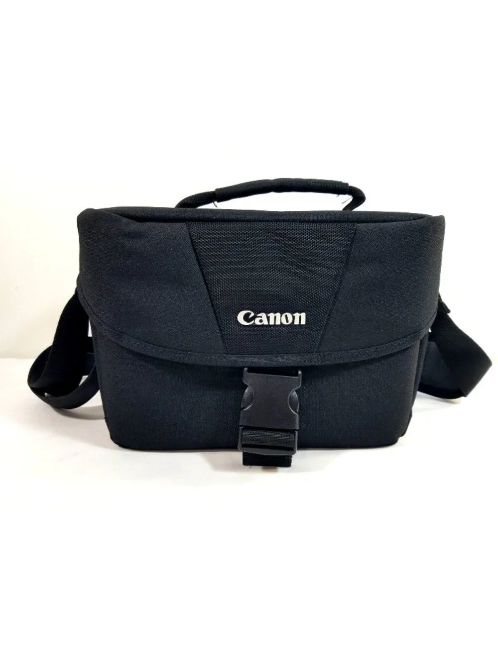 Canon Black Camera Bag With Adjustable Strap & Padded Interior For Cameras